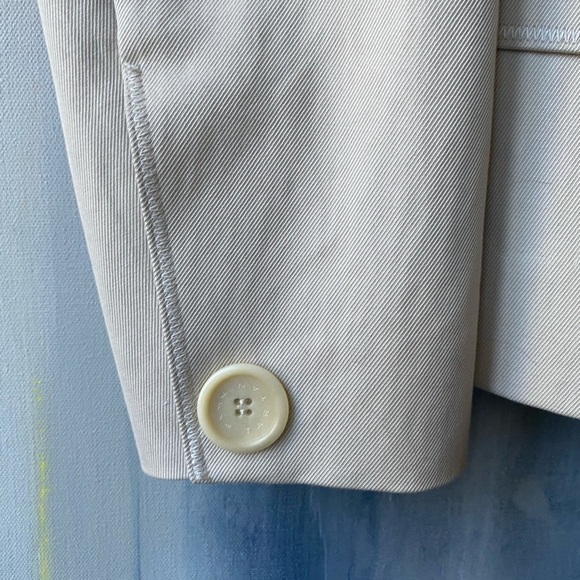 Vingage PINK TARTAN Cream Tailored Blazer Suit Jacket NWOT Size 4 - Picture 5 of 8